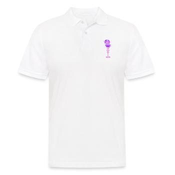 Licorne Restez calme - Polo Homme - blanc - Devant - Kai (181cm)