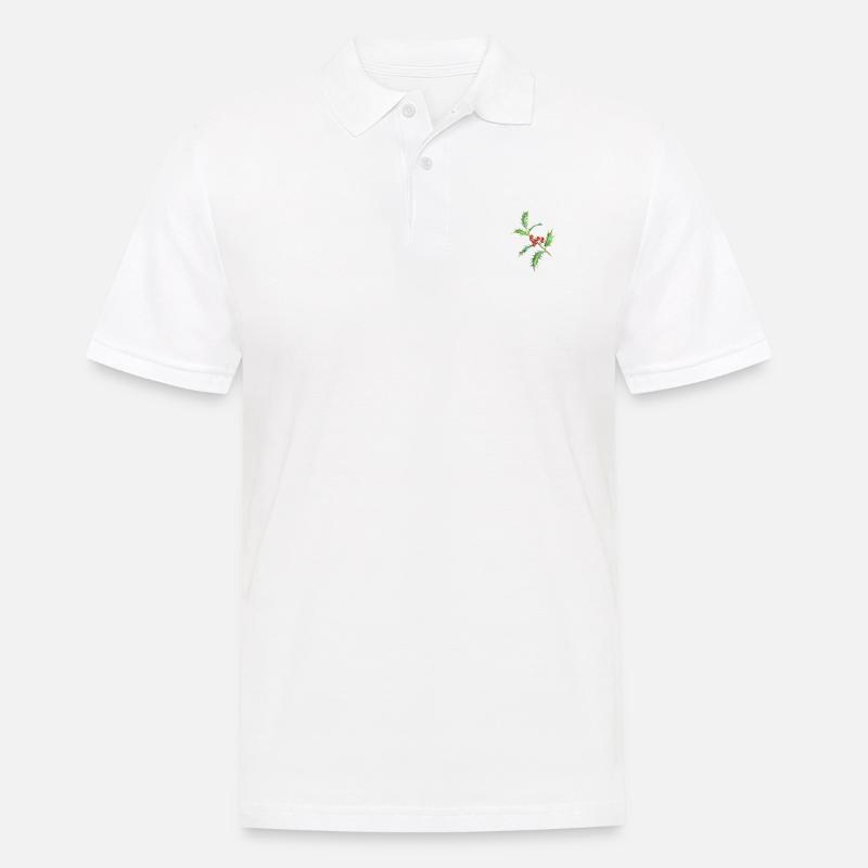 Stechpalme - Männer Poloshirt - Weiß