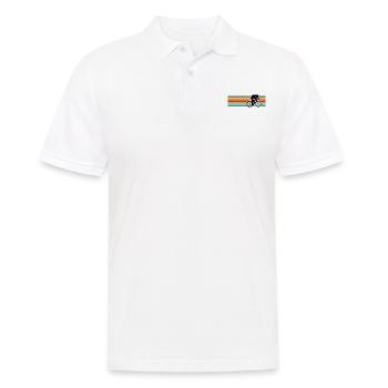 Retro Bicycle Cyclist for Man Woman - Men's Polo Shirt - white - Front - Kai (181cm)