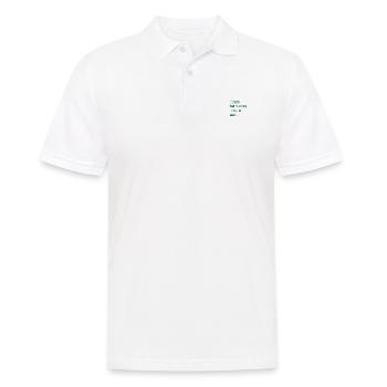 Für ein besseres Katzenleben arbeite ich! - Männer Poloshirt - Weiß - Vorne - Kai (181cm)