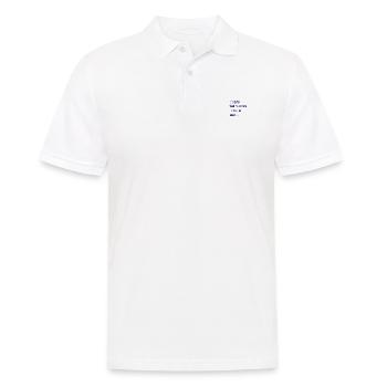 Für ein besseres Katzenleben arbeite ich! - Männer Poloshirt - Weiß - Vorne - Kai (181cm)