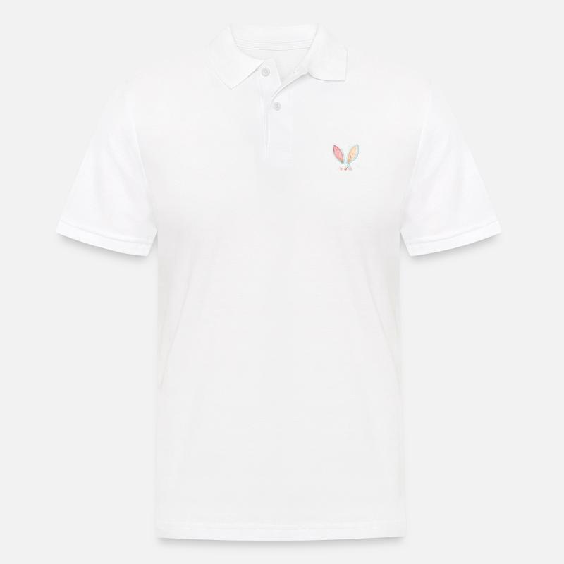 Cute Easter Bunny Ears - Men's Polo Shirt - white