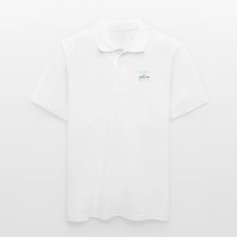 4th Birthday 4 Years Old Binary Code Computer Science Men's Polo Shirt
