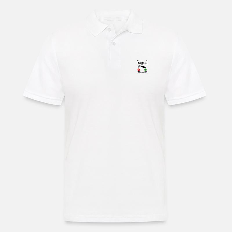 Bodensee Urlaub Bodenseeregion Idee - Männer Poloshirt - Weiß