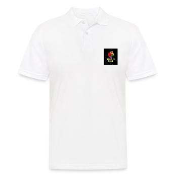 Love is love - Männer Poloshirt - Weiß - Vorne - Kai (181cm)