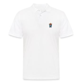 Stier Winter Comic - Männer Poloshirt - Weiß - Vorne - Kai (181cm)