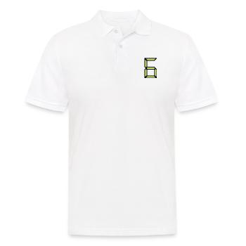 6. 6 ANS. 6e ANNIVERSAIRE. ANNIVERSAIRE 6 ANS - Polo Homme - blanc - Devant - Kai (181cm)