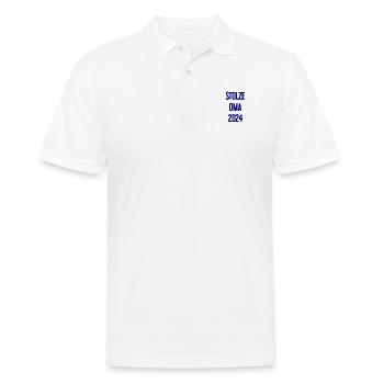 Stolze Oma 2024 – Perfekt für frischgebackene Omas - Männer Poloshirt - Weiß - Vorne - Kai (181cm)