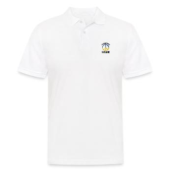 Je soutiens le symbole de paix ukrainien - Polo Homme - blanc - Devant - Kai (181cm)
