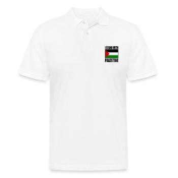 I stand with palestine - Polo Homme - blanc - Devant - Kai (181cm)
