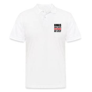 Omas gegen rechts - Männer Poloshirt - Weiß - Vorne - Kai (181cm)