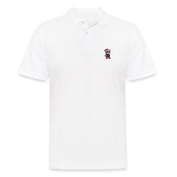 Chat Noël Cool Noël - Polo Homme - blanc - Devant - Kai (181cm)