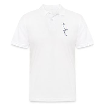 sylt umriss blau - Männer Poloshirt - Weiß - Vorne - Kai (181cm)
