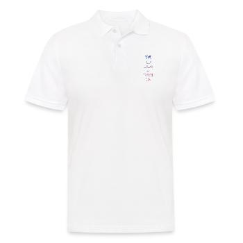 Keep calm and travel on - Männer Poloshirt - Weiß - Vorne - Kai (181cm)