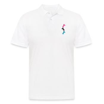 3 Einhörner Turm Muster - Männer Poloshirt - Weiß - Vorne - Kai (181cm)
