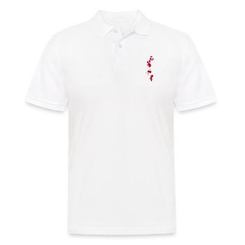 Blood Stain Splashes Halloween Zombies Operating Room Doctor - Men's Polo Shirt - white - Front - Kai (181cm)