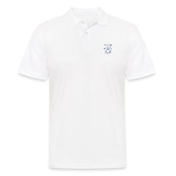 lustige kleine Ente - Männer Poloshirt - Weiß - Vorne - Kai (181cm)