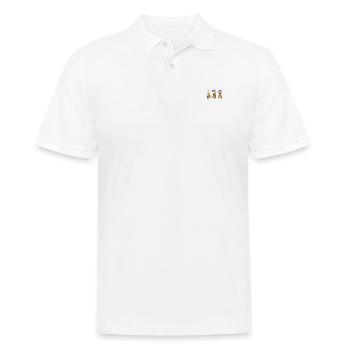Rock Paper Scissors - Männer Poloshirt - Weiß - Vorne - Kai (181cm)