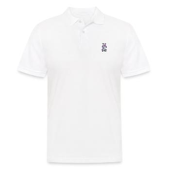 This Is My Happy Face Sarkastisches Einhorn - Männer Poloshirt - Weiß - Vorne - Kai (181cm)