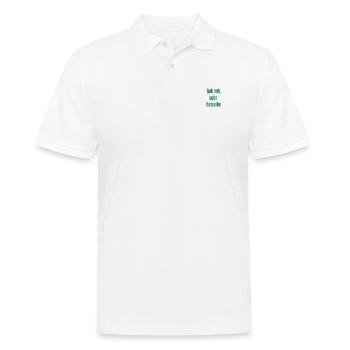 Geh mit oder beiseite - Männer Poloshirt - Weiß - Vorne - Kai (181cm)