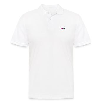 Bunte Sonnenbrille - Männer Poloshirt - Weiß - Vorne - Kai (181cm)