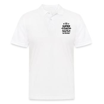 Je Suis Le Super Coach D'une Dream Team De Basket - Polo Homme - blanc - Devant - Kai (181cm)