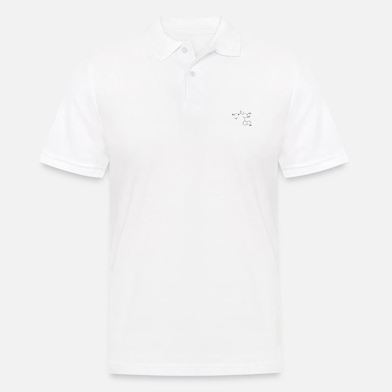 LSD Molekül - Männer Poloshirt - Weiß