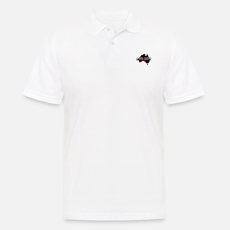 Down under - Australia - Männer Poloshirt - Weiß