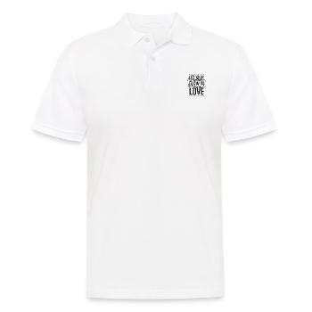 Let Your Mother Glow in Your Love - Men's Polo Shirt - white - Front - Kai (181cm)