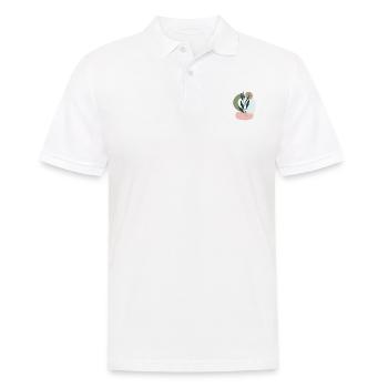 Minimalistic Boho Style - Men's Polo Shirt - white - Front - Kai (181cm)