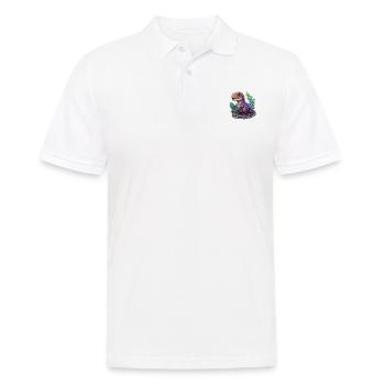 Bébé dinosaure - Polo Homme - blanc - Devant - Kai (181cm)