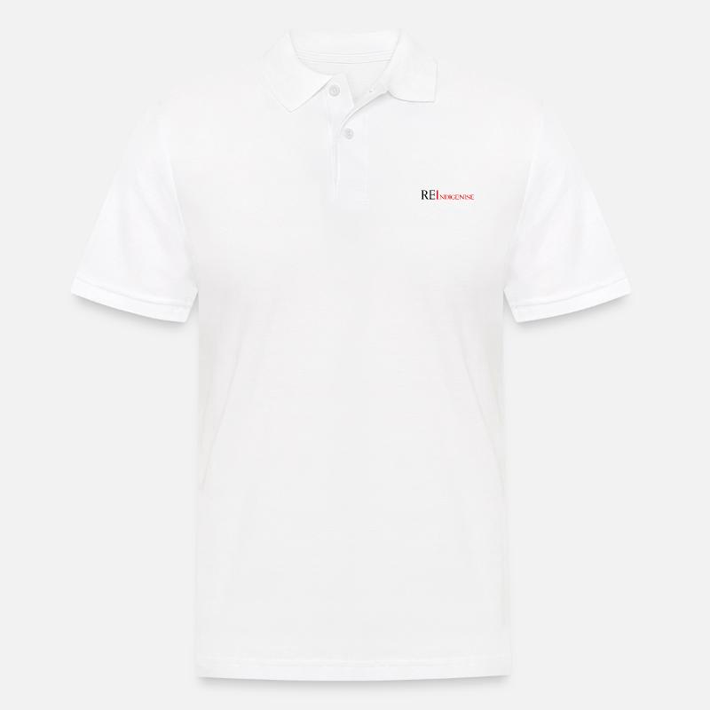 RE - Indigenise - Männer Poloshirt - Weiß