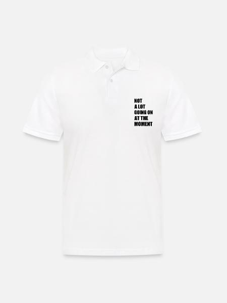Not a lot going at the moment - Herre poloshirt - hvid