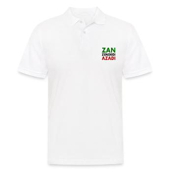 Zan zendegi azadi women life freedom - Männer Poloshirt - Weiß - Vorne - Kai (181cm)