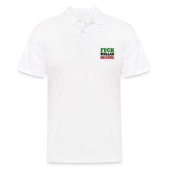 Fuck mullah regime iran - Men's Polo Shirt - white - Front - Kai (181cm)