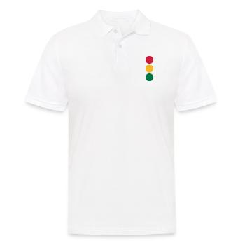 Ampel - Auto - Männer Poloshirt - Weiß - Vorne - Kai (181cm)