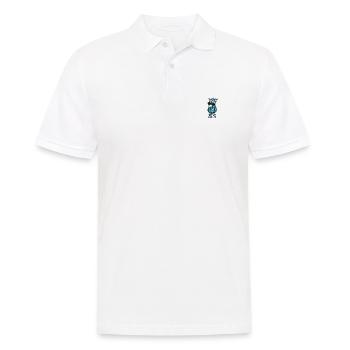 Zebra Winter Comic - Men's Polo Shirt - white - Front - Kai (181cm)