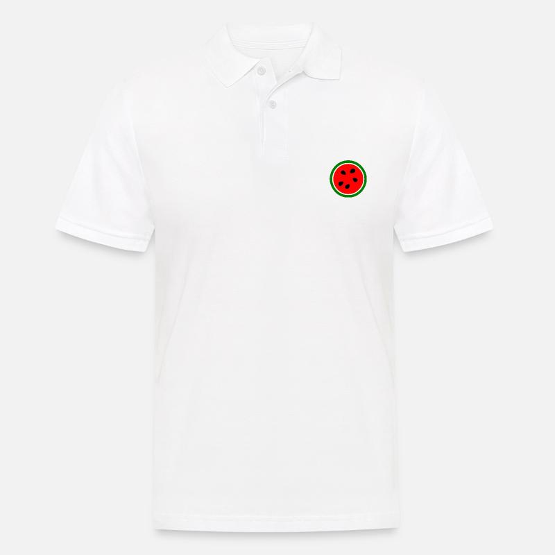 Wassermelone - Männer Poloshirt - Weiß