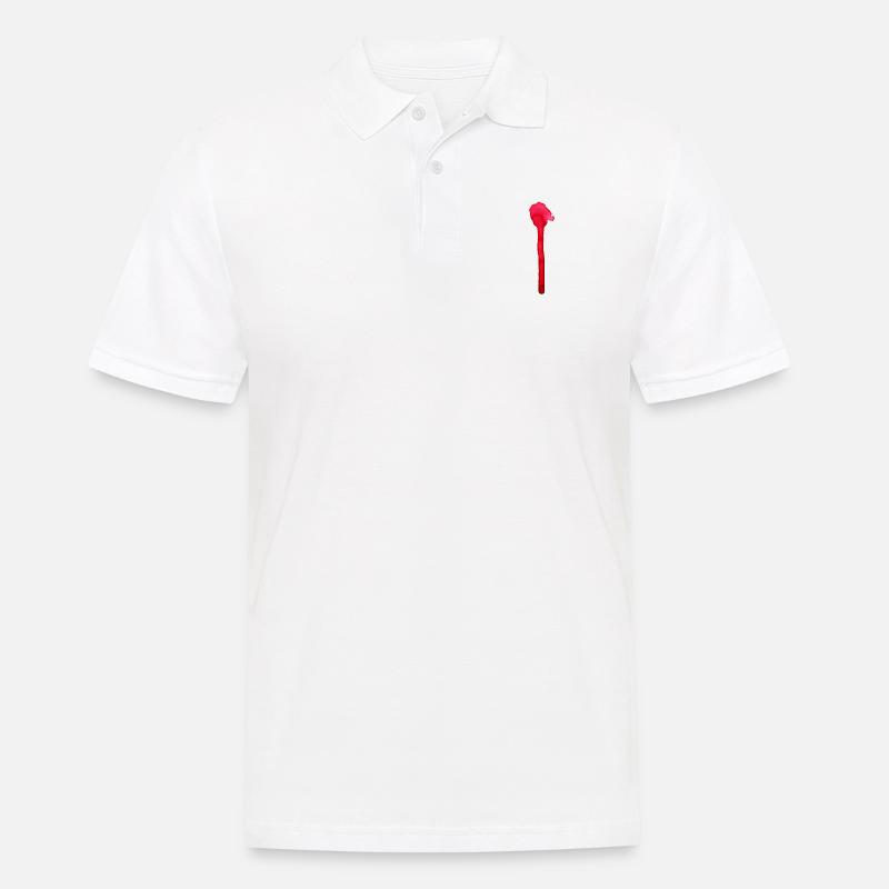 Une éclaboussure de couleur - Polo Homme - blanc