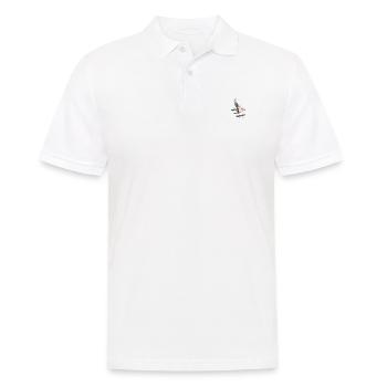 Shoebill Robin Skateboard Bird - Men's Polo Shirt - white - Front - Kai (181cm)