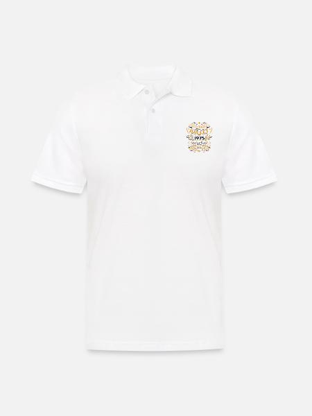 Juli 1975 Humor fødselsdagsgave - Herre poloshirt - hvid
