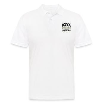 Homme Je Suis Papa Militaire Humour Cadeau soldats - Polo Homme - blanc - Devant - Kai (181cm)
