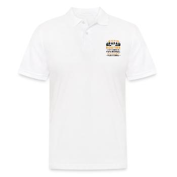 je suis un papa routier / humour papa routier - Polo Homme - blanc - Devant - Kai (181cm)