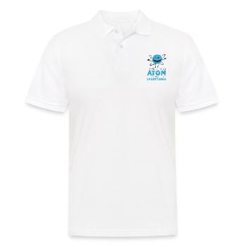 Atom - Männer Poloshirt - Weiß - Vorne - Kai (181cm)