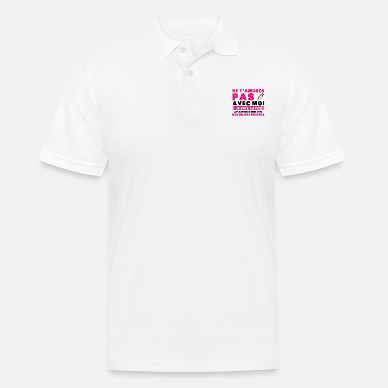 Krankenschwester Humor Geschenkidee Bluttest - Männer Poloshirt - Weiß