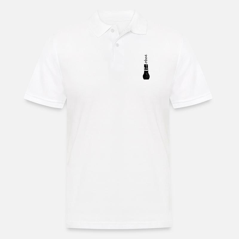 oboe - Männer Poloshirt - Weiß
