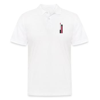 Lipgloss Vector (Your Color) - Men's Polo Shirt - white - Front - Kai (181cm)