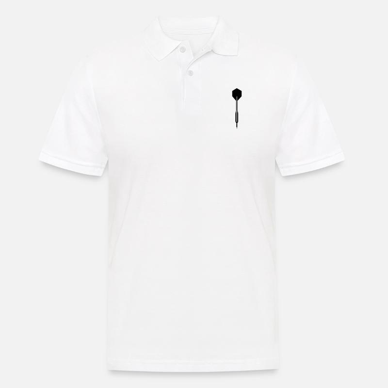 Dartpfeil - Dart - Männer Poloshirt - Weiß