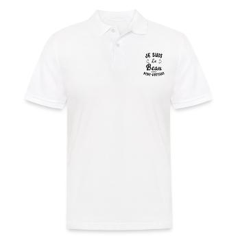 Je suis Le Beau Père-Fection - Polo Homme - blanc - Devant - Kai (181cm)