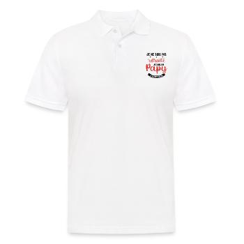 Je ne suis pas Retraité je suis un Papy - Polo Homme - blanc - Devant - Kai (181cm)